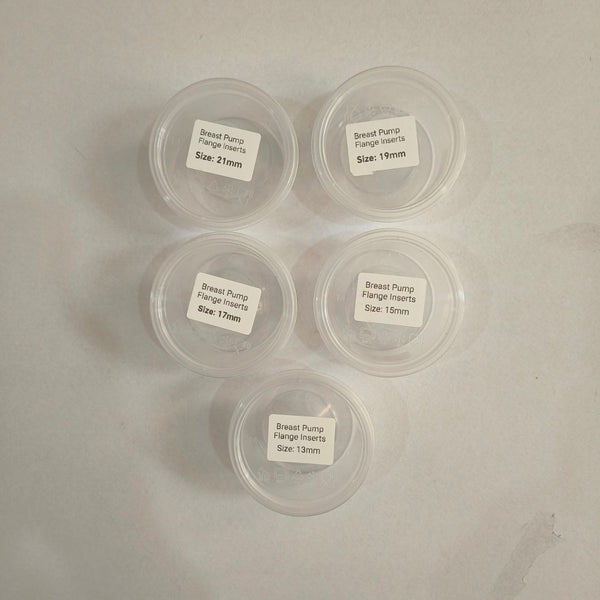 Silicone Breast Pump Inserts for 24mm Flange (21mm, 19mm, 17mm, 15mm & 13mm)
