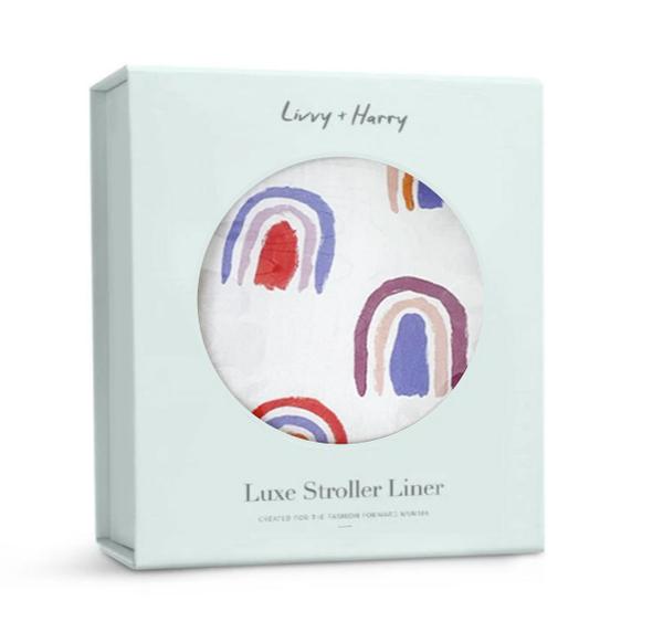 [LivvyXHarry] Luxe Stroller Liner - Pastel Rainbows v.1