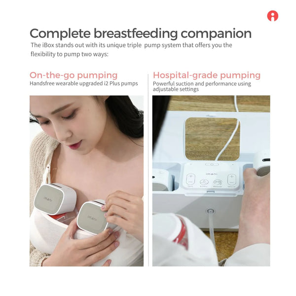 Imani iBox 2-in-1 Electrical Breastpump (Wearable + Hospital Grade)