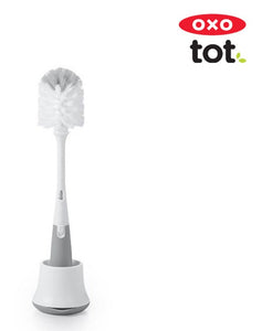 Oxo Tot Bottle Brush With Detail Cleaner & Stand - Grey – Bloom and Bless