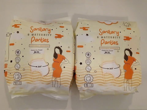 Sanitary & Maternity Panties (Disposable Underwear) - 3pcs/pack