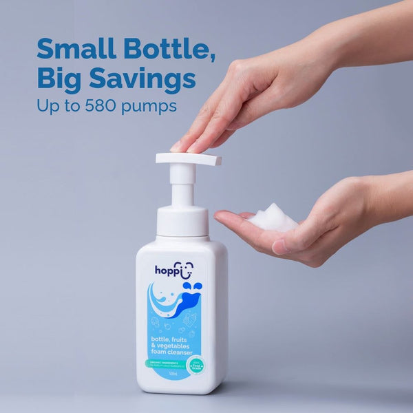 Hoppi Bottle, Fruits & Vegetables Foam Cleanser 500ml