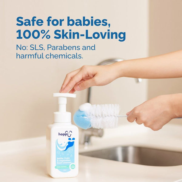 Hoppi Bottle, Fruits & Vegetables Foam Cleanser 500ml