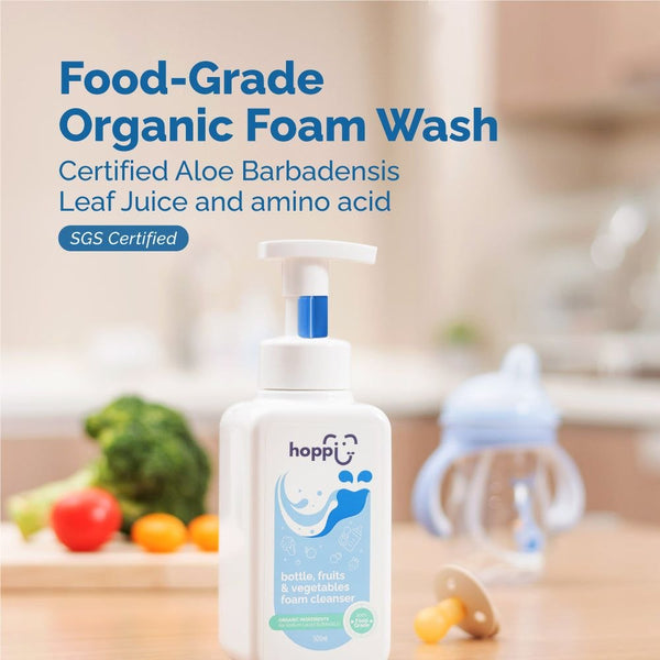 Hoppi Bottle, Fruits & Vegetables Foam Cleanser 500ml