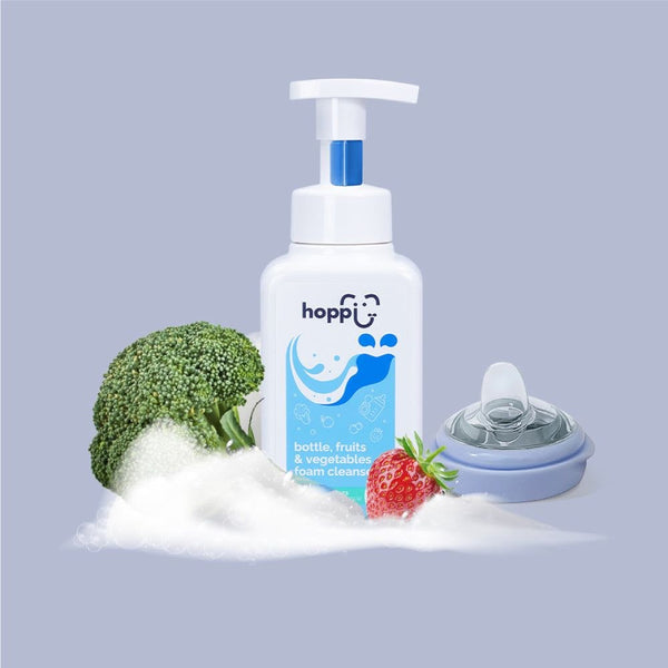 Hoppi Bottle, Fruits & Vegetables Foam Cleanser 500ml