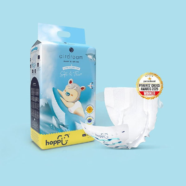 Hoppi AirDream Baby Diapers (Size NB/S/M)