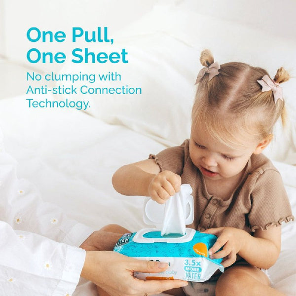 Hoppi Baby Wet Wipes (80 wipes x 3 packs)