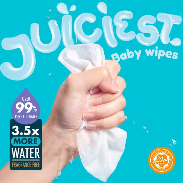 Hoppi Baby Wet Wipes (80 wipes x 3 packs)