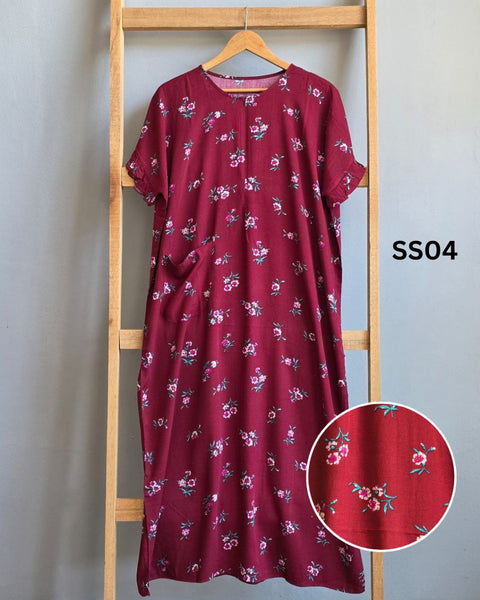 [KIJ.RTW] Short Sleeves Ruffles Kaftan