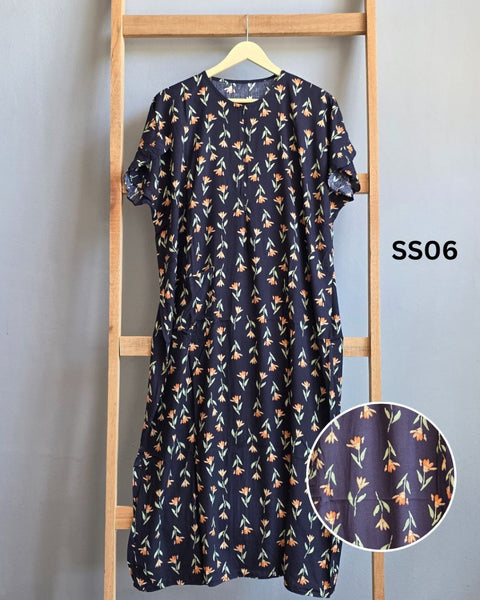 [KIJ.RTW] Short Sleeves Ruffles Kaftan