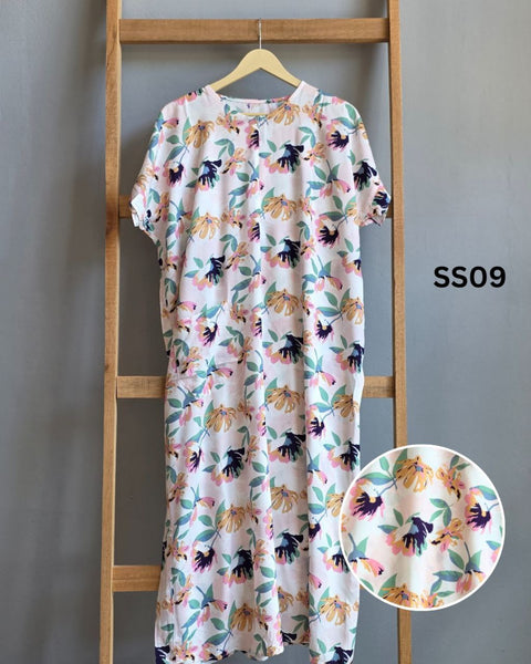 [KIJ.RTW] Short Sleeves Ruffles Kaftan