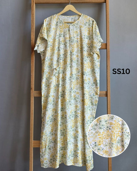 [KIJ.RTW] Short Sleeves Ruffles Kaftan