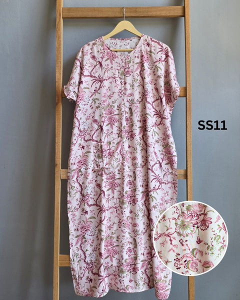 [KIJ.RTW] Short Sleeves Ruffles Kaftan