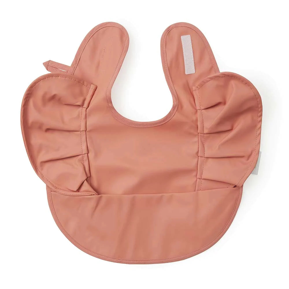 [Snuggle Hunny] Snuggle Bibs — Terracotta Frill