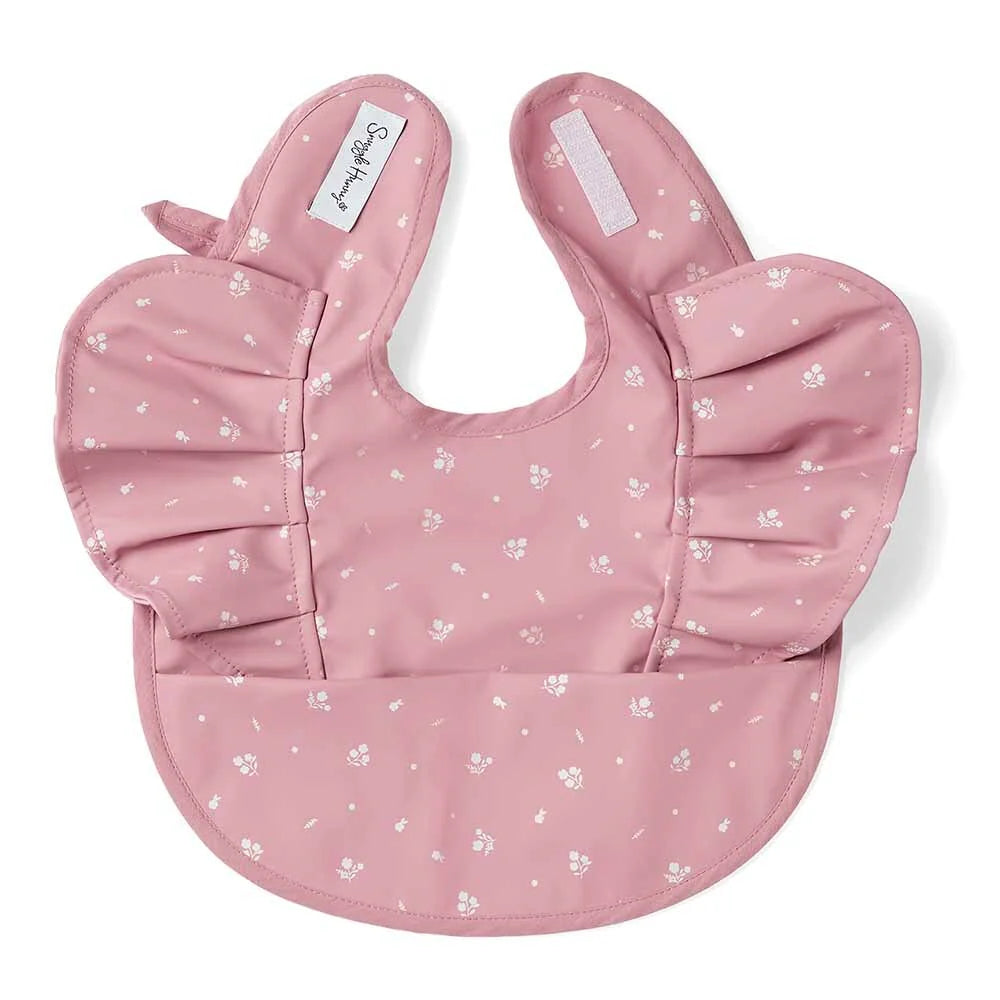 [Snuggle Hunny] Snuggle Bibs - Frill Pink Fleur