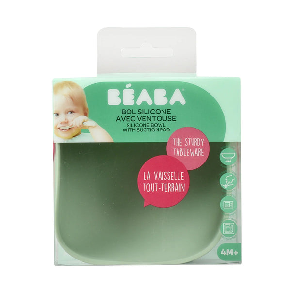[Béaba] Silicone Suction Bowl — Sage Green