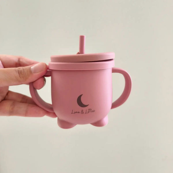 [Luna&Littles] Silicone 2-in-1 Sippy Snack Cup