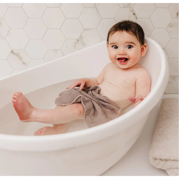 Bubble Cuddle Baby Bath with Bath Seat - White