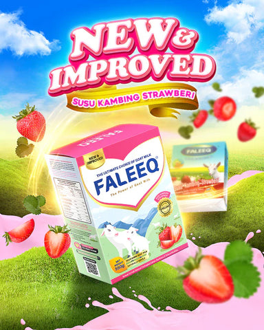 Faleeq Susu Kambing Strawberi 550g