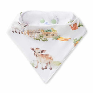 [Snuggle Hunny] Dribble Bandana Bib - Farm