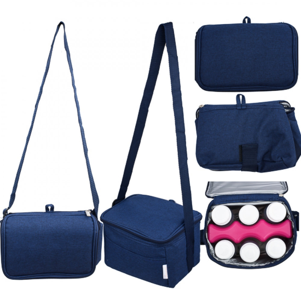 AUTUMNZ Fun Foldaway Cooler Bag — Navy Blue