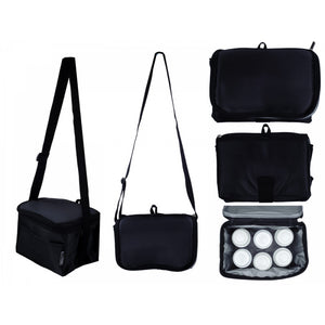AUTUMNZ Fun Foldaway Cooler Bag - Black Checks