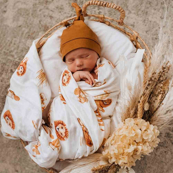 [Snuggle Hunny] Organic Muslin Wrap — Lion