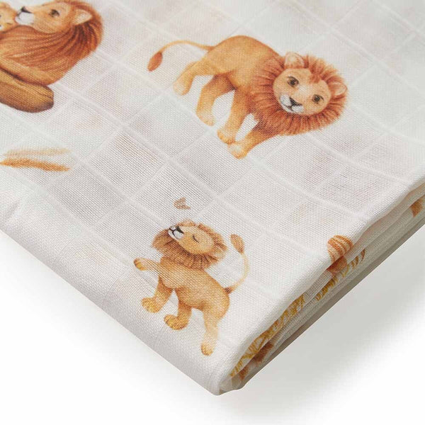 [Snuggle Hunny] Organic Muslin Wrap — Lion