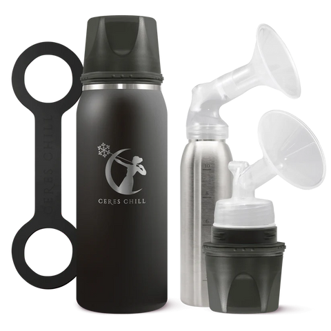 [Ceres] Breastmilk Chiller Basic Set — Black