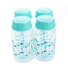 Autumnz - Standard Neck Breastmilk Storage Bottles *5oz* (4 btls) - Lullaby *Turquoise*