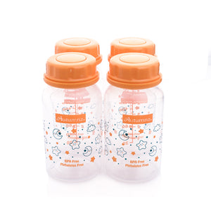 Autumnz - Standard Neck Breastmilk Storage Bottles *5oz* (4 btls) - Sweet Dream *Orange*