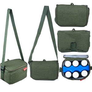 AUTUMNZ Fun Foldaway Cooler Bag — Pine Green