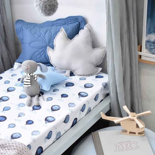 [Snuggle Hunny] Fitted Cot Sheet - Cloud Chaser