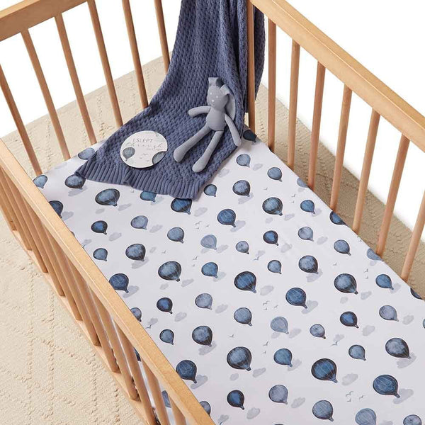 [Snuggle Hunny] Fitted Cot Sheet - Cloud Chaser
