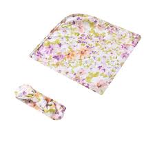 [Snuggle Hunny] Baby Jersey Wrap and Topknot set - Isla
