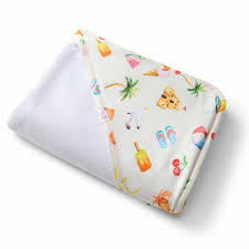 [Snuggle Hunny] Organic Hooded Towel - Beach Fun