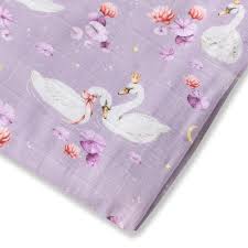 [Snuggle Hunny] Organic Muslin Wrap - Swan Lake