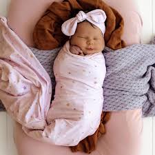 [Snuggle Hunny] Baby Jersey Wrap and Topknot set - Twinkle