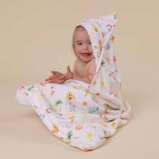 [Snuggle Hunny] Organic Hooded Towel - Beach Fun