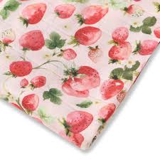 [Snuggle Hunny] Organic Muslin Wrap - Strawberry