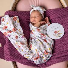 [Snuggle Hunny] Organic Muslin Wrap - Meadow