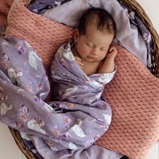 [Snuggle Hunny] Organic Muslin Wrap - Swan Lake