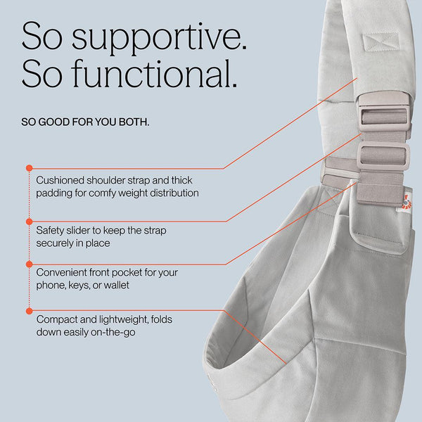 Ergobaby Upsie Sling Carrier - Pearl Grey