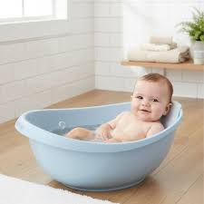 Bubble Cuddle Baby Bath with Bath Seat - Cashmere Blue