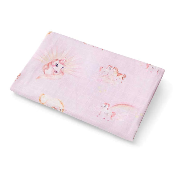 [Snuggle Hunny] Organic Muslin Wrap — Unicorn