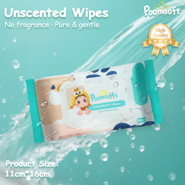 POOMSOFT Baby wipes (80ct)