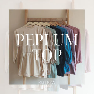 [KIJ.RTW] Nursing Peplum Top