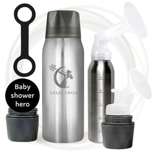 [Ceres] Breastmilk Chiller Basic Set — Steel