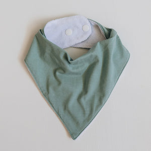 [Snuggle Hunny] Dribble Bandana Bib — Sage