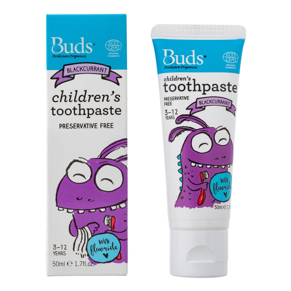 Buds Children Toothpaste with Fluoride (3-12 Years)